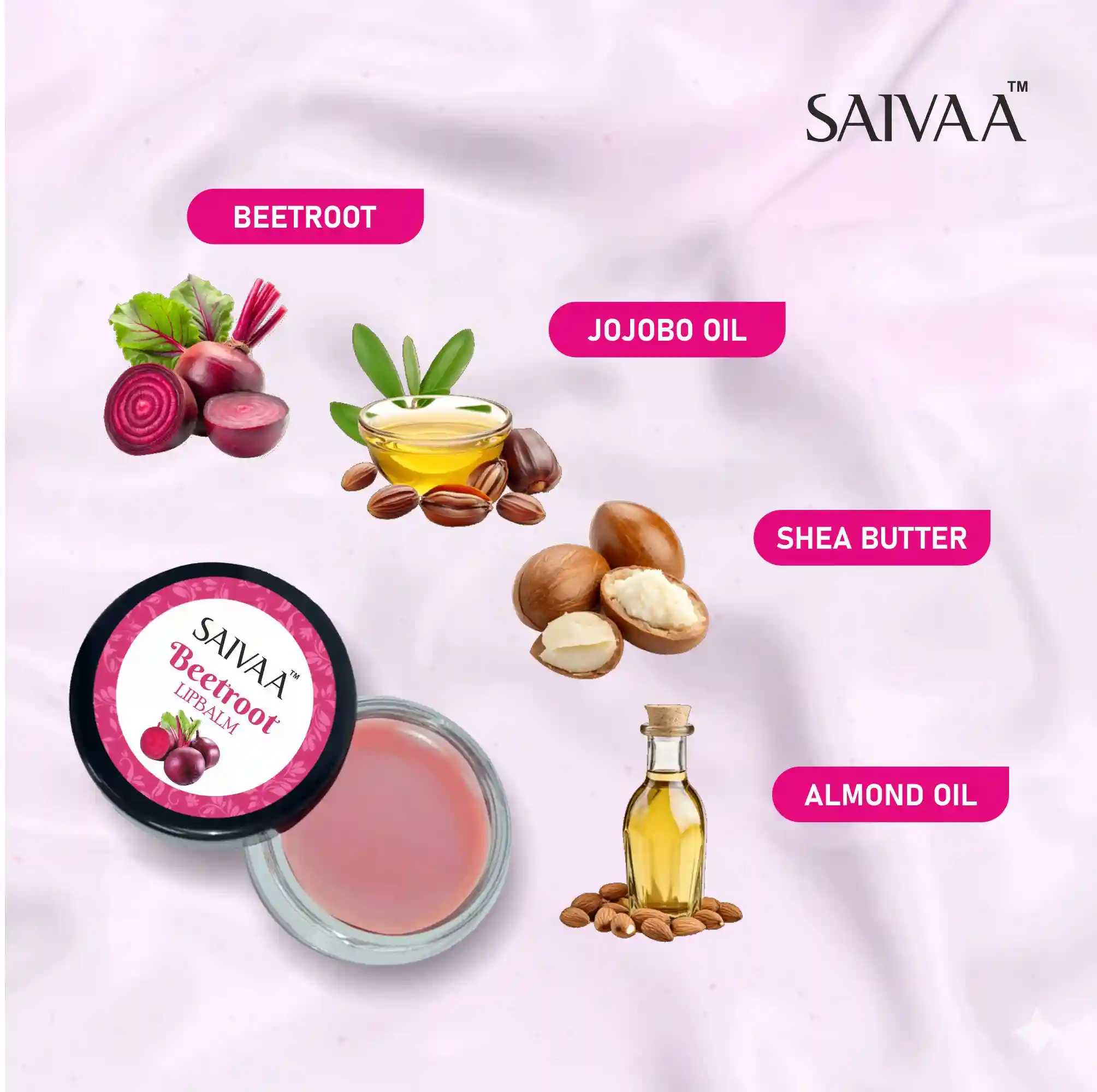 Beetroot Lip Balm(Organic)